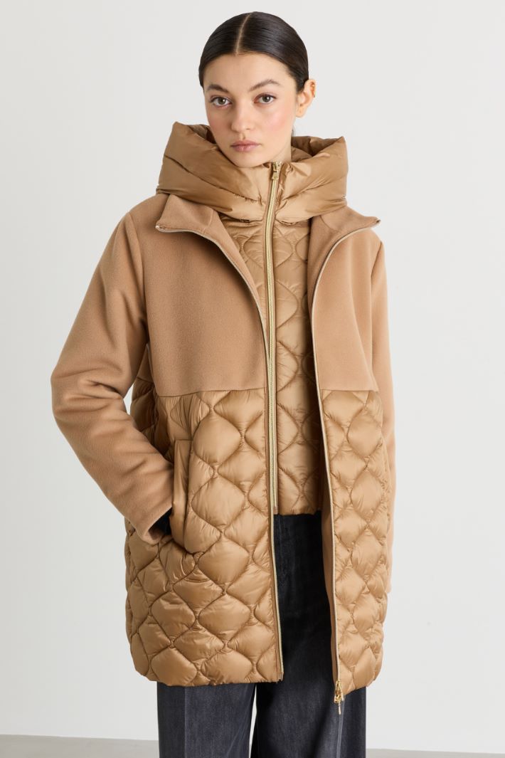 Cappotto doppio materiale - CAMMELLO - Intrend - 2