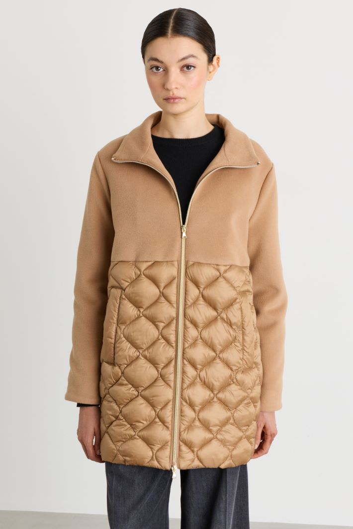 Cappotto doppio materiale - CAMMELLO - Intrend - 4