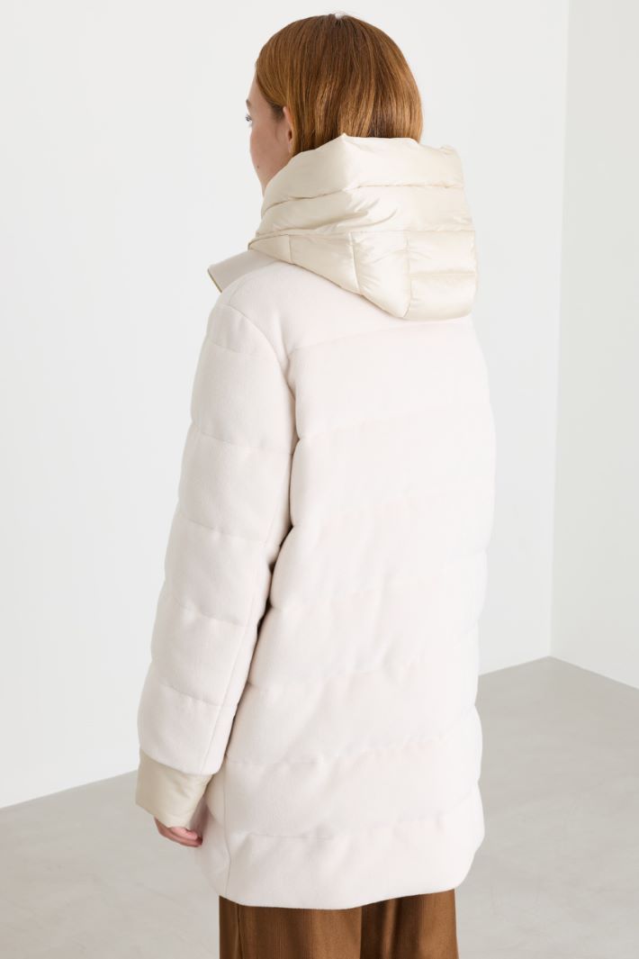 Quilted coat - WHITE - Intrend - 4