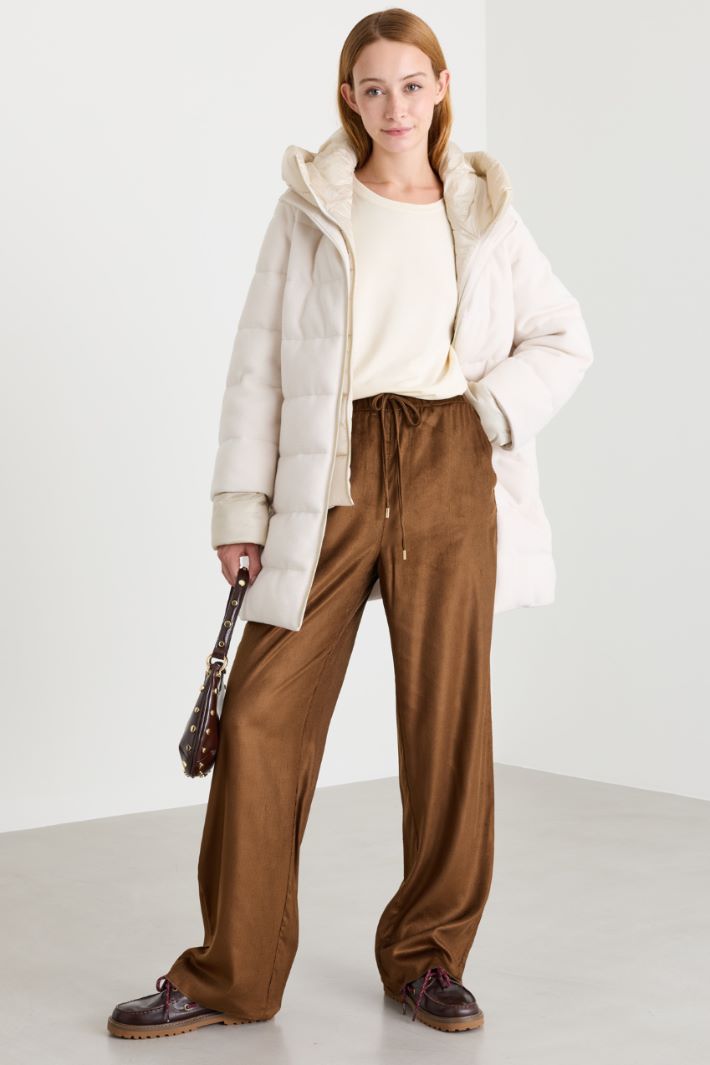Quilted coat - WHITE - Intrend