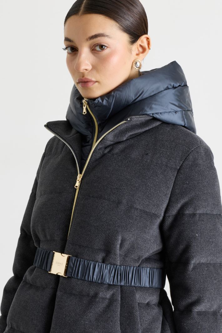Quilted coat - GREY - Intrend - 3
