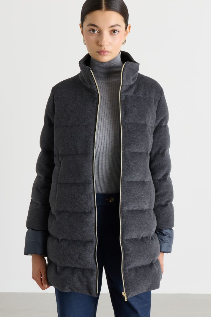 Quilted coat - GREY - Intrend - 4