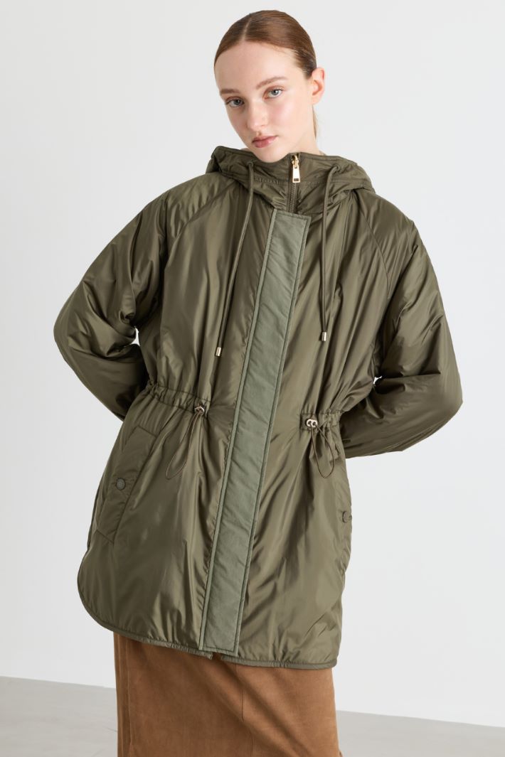 Padded hooded parka - GREEN - Intrend - 2