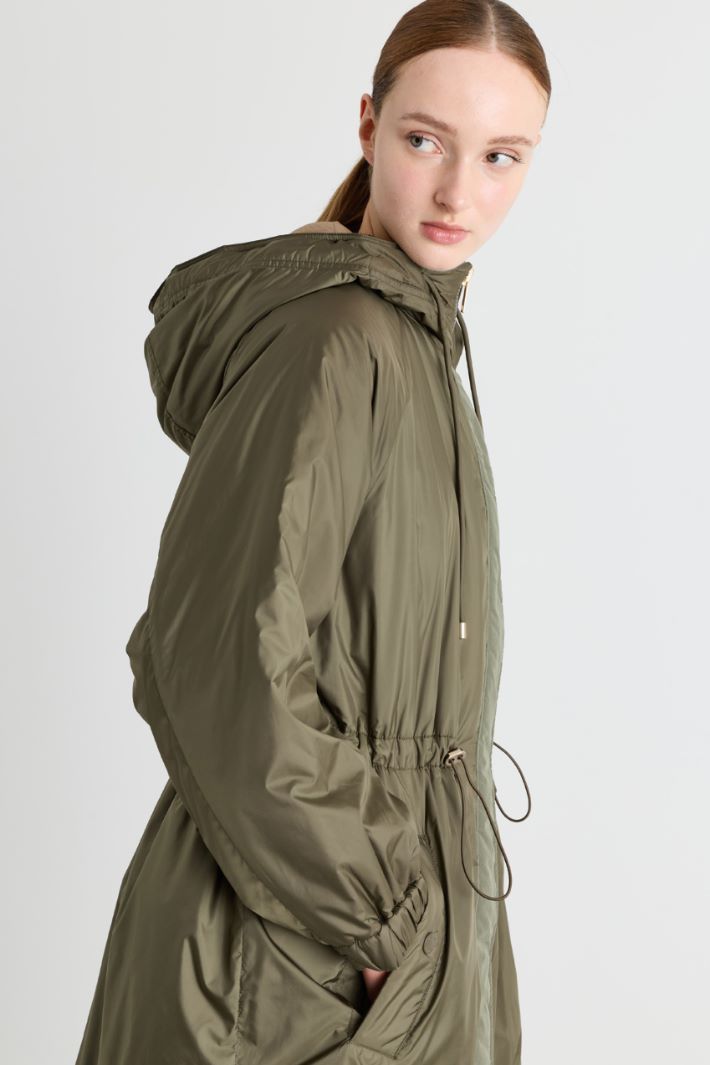 Padded hooded parka - GREEN - Intrend - 3