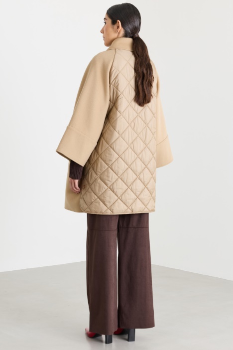 Cappotto in doppio drap di lana