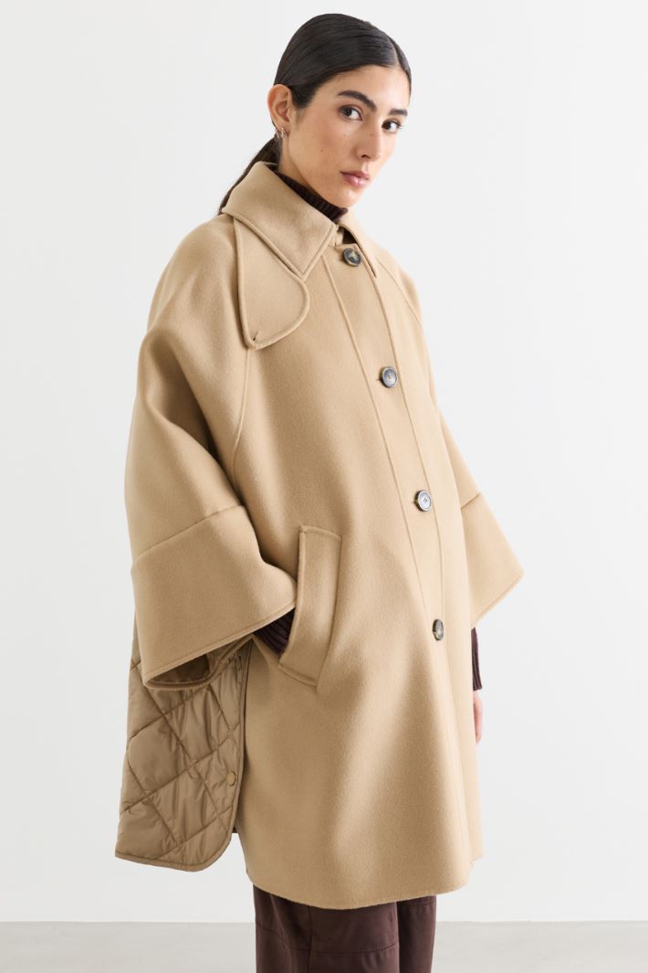 Manteau en drap double - CHAMEAU - Intrend - 3