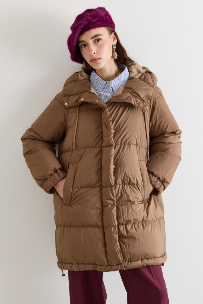 Parka reversibile in tela antigoccia - CAMMELLO - Intrend - 2