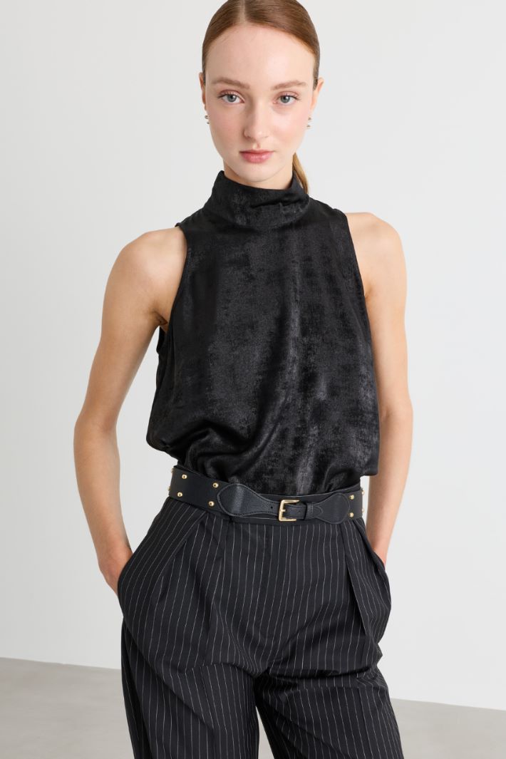Cintura con borchie - NERO  - Intrend - 3