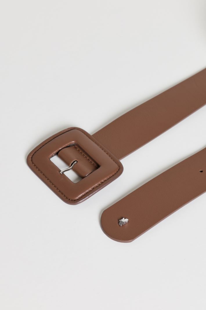 Sheepskin belt - BROWN - Intrend - 2