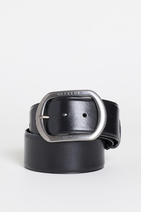 Wide Belt with Oval Buckle - Intrend