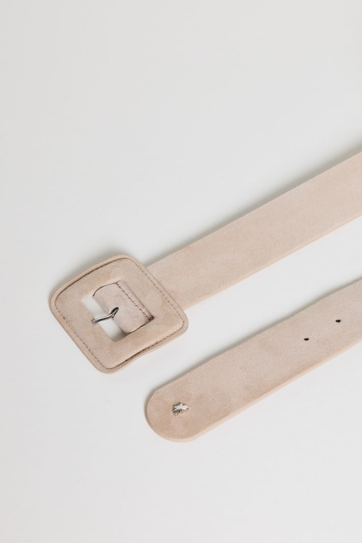 Suede belt - BEIGE - Intrend - 2