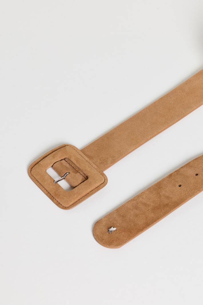 Suede belt - CAMEL - Intrend - 2
