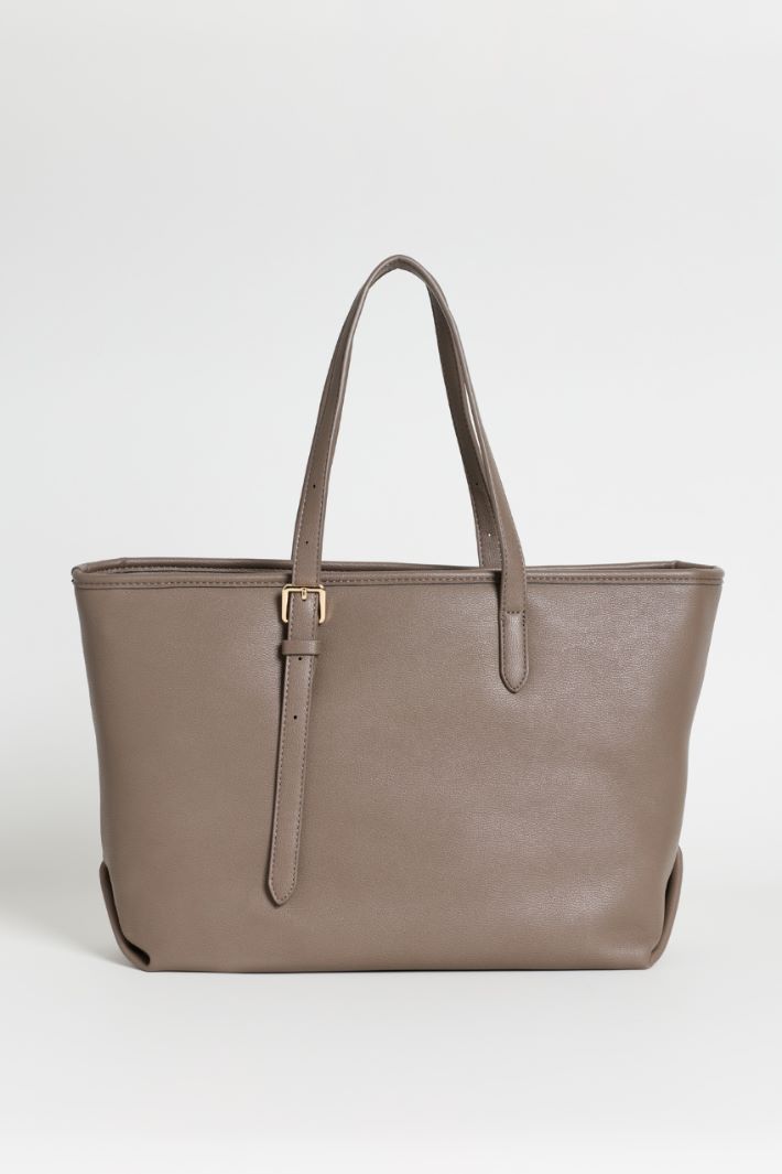 Maxi shopper bag - GREY - Intrend - 3