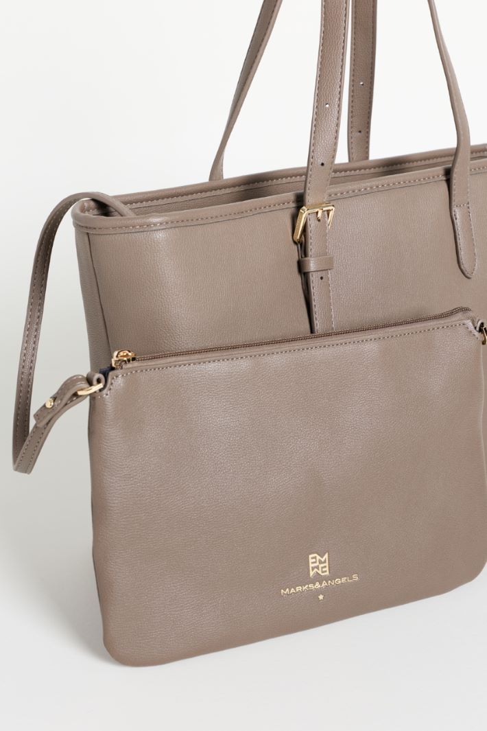 Maxi shopper bag - GREY - Intrend - 4