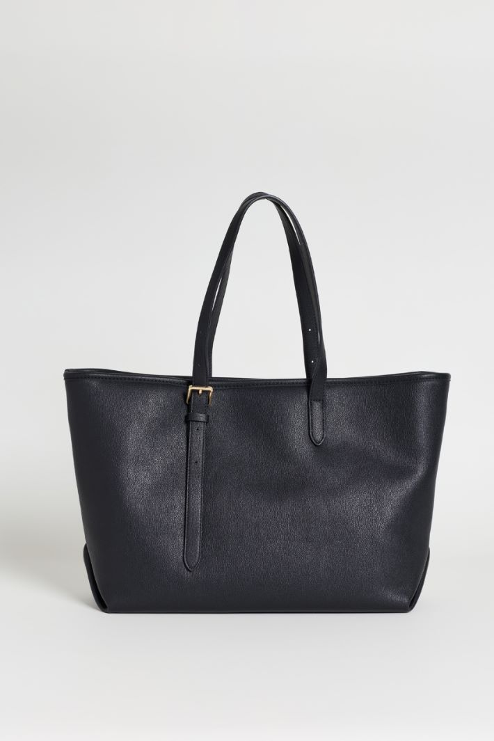 Maxi shopper bag - BLACK - Intrend - 3