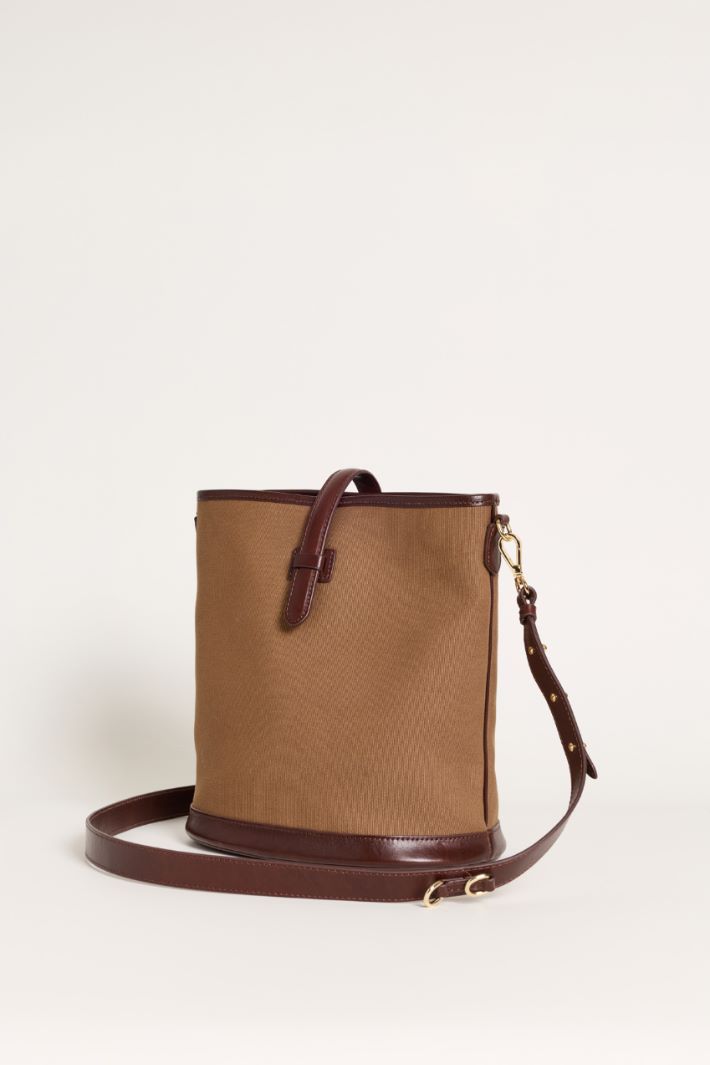Borsa a secchiello in canvas - CAMMELLO - Intrend - 2