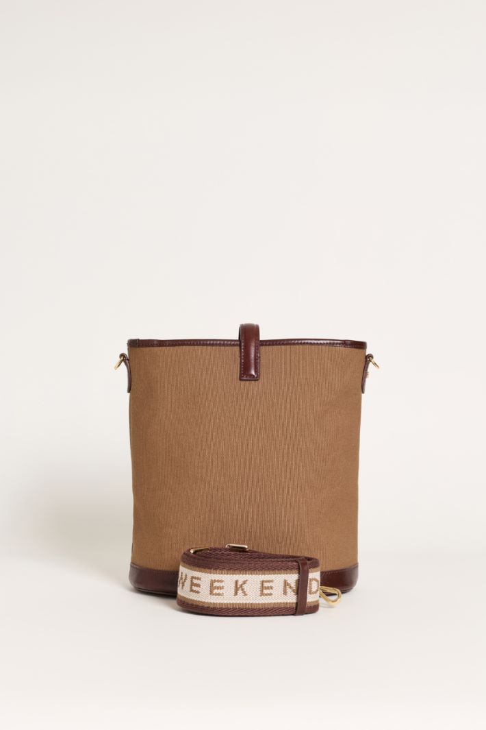 Borsa a secchiello in canvas - CAMMELLO - Intrend - 3