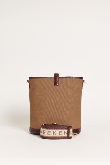 Borsa a secchiello in canvas