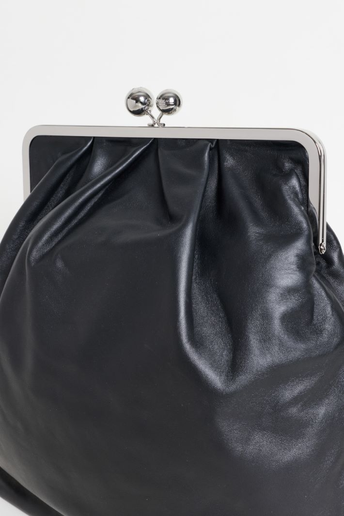 Leather Backpack - BLACK - Intrend - 4