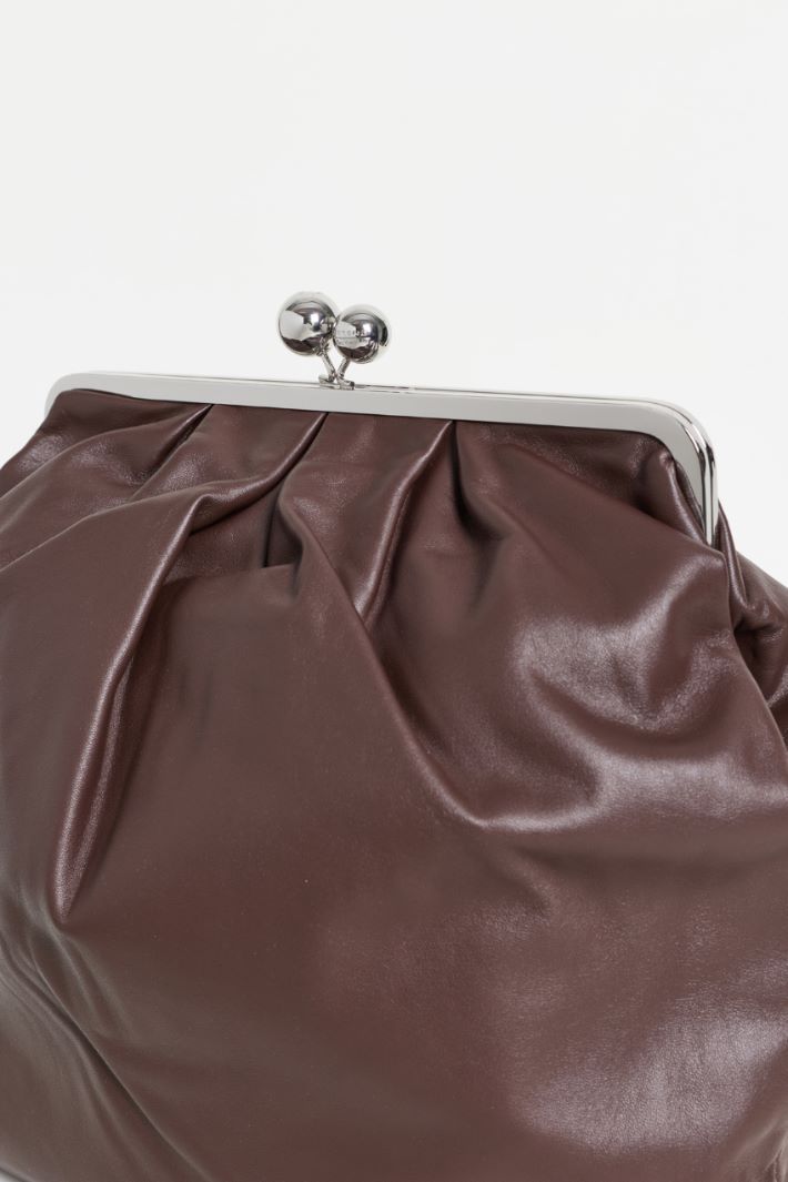 Leather Backpack - BROWN - Intrend - 4