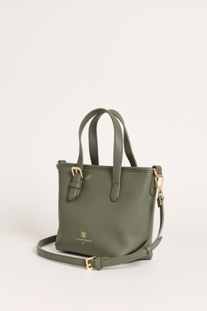 Crossbody in tessuto spalmato - VERDE - Intrend - 2