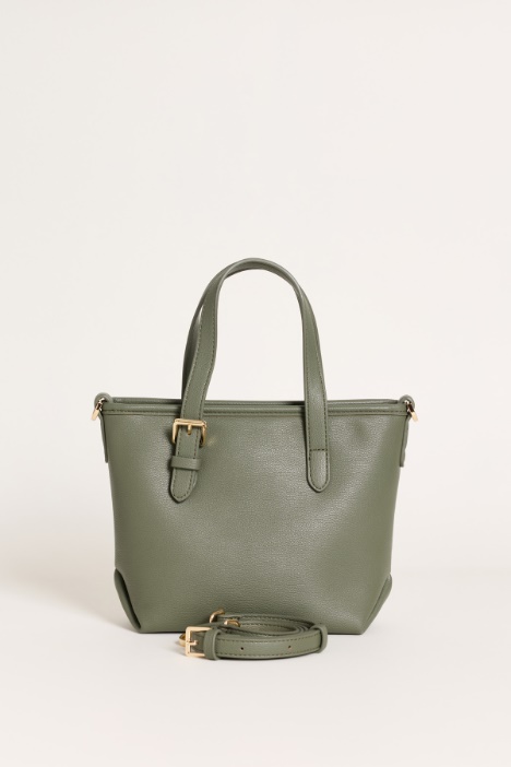 Crossbody in tessuto spalmato
