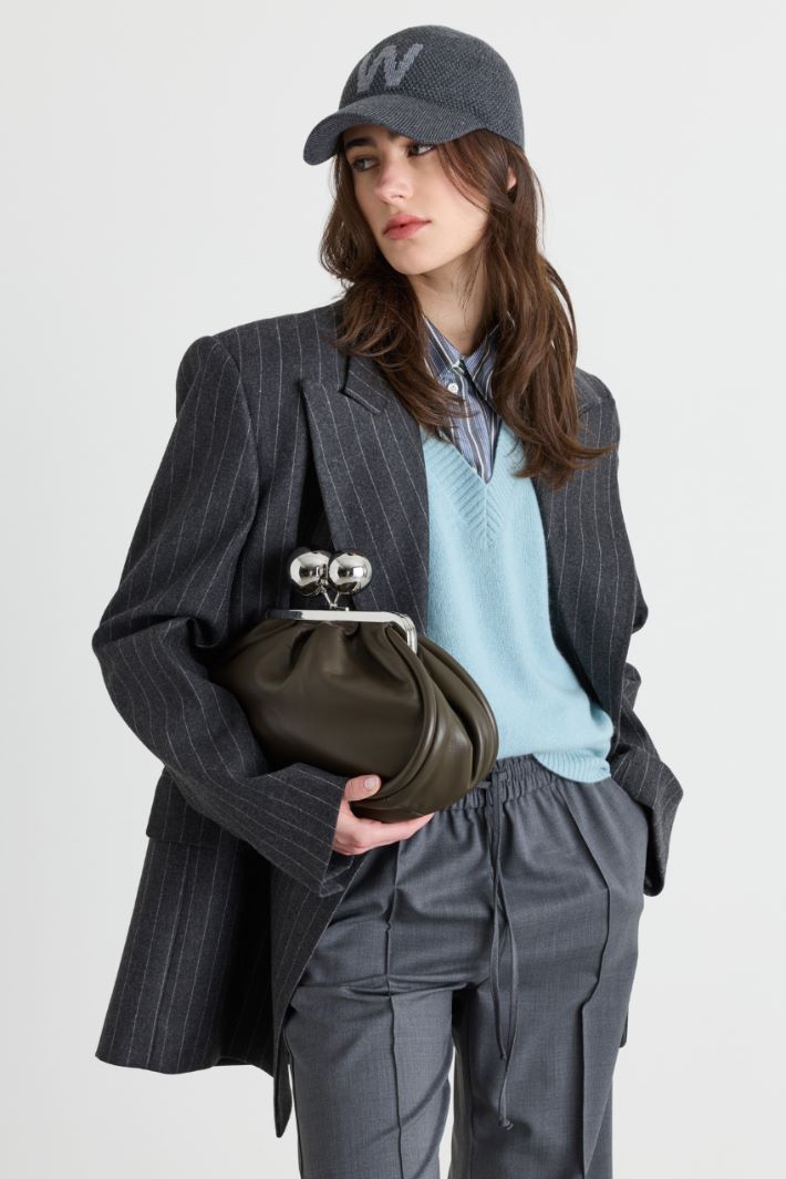 Double-strap clutch - GREEN - Intrend - 5