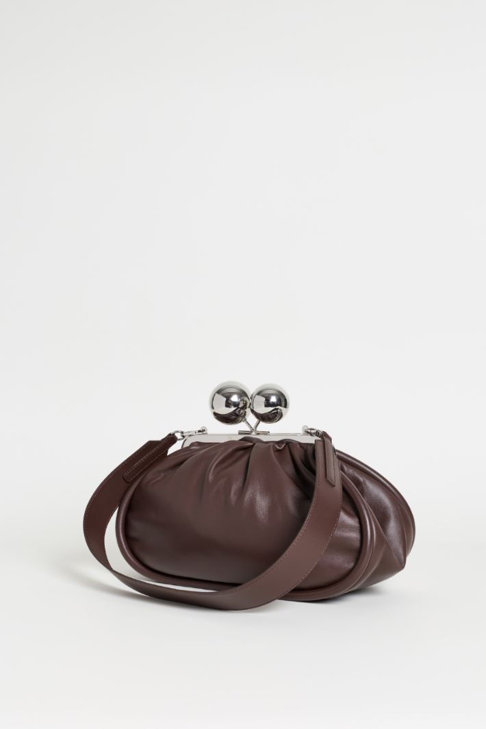 Double-strap clutch - BROWN - Intrend - 2