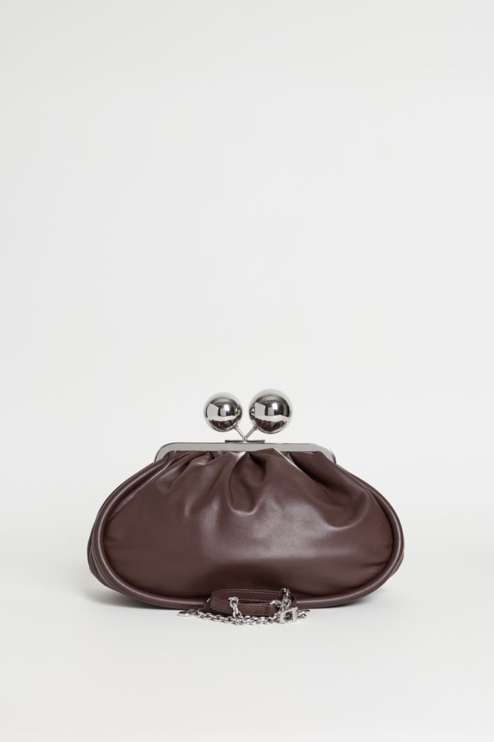 Double-strap clutch - BROWN - Intrend - 3