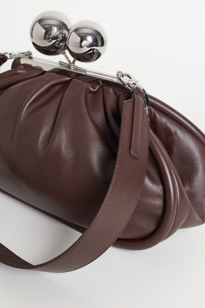Double-strap clutch - BROWN - Intrend - 4
