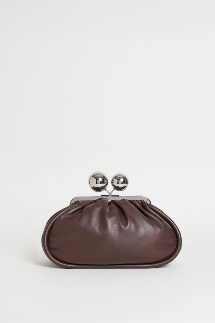 Double-strap clutch - BROWN - Intrend
