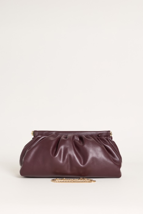 Maxi pochette in jersey spalmato