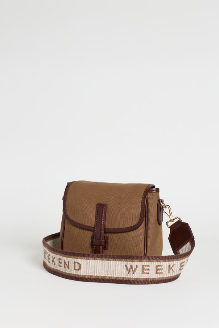 Small Canvas Shoulder Bag - BROWN - Intrend - 2