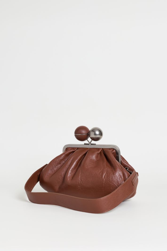 Leather Clutch - BROWN - Intrend - 2