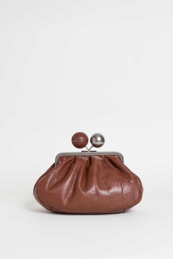Leather Clutch - BROWN - Intrend
