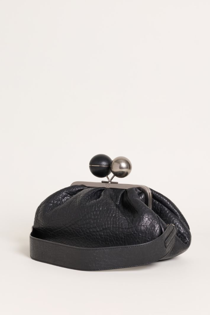 Clutch in pelle - NERO ARGENTO - Intrend - 2