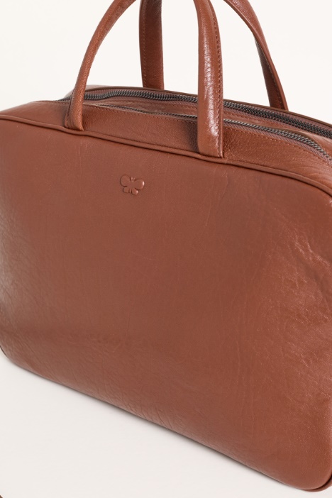 Bauletto in pelle bottalata