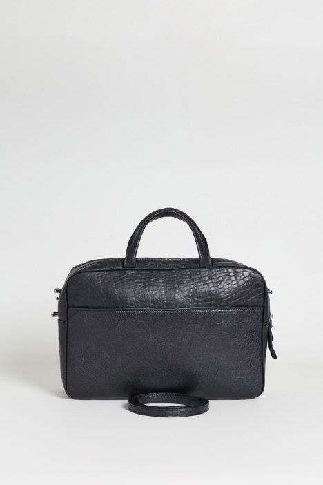 Bauletto in pelle bottalata