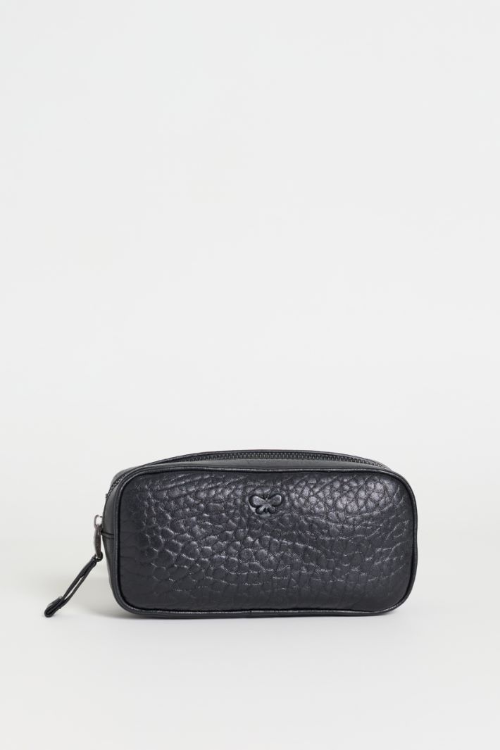 Leather belt bag - BLACK - Intrend