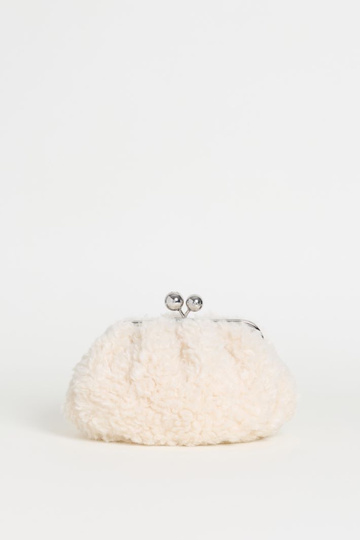 Cosy Fabric Clutch - WHITE - Intrend