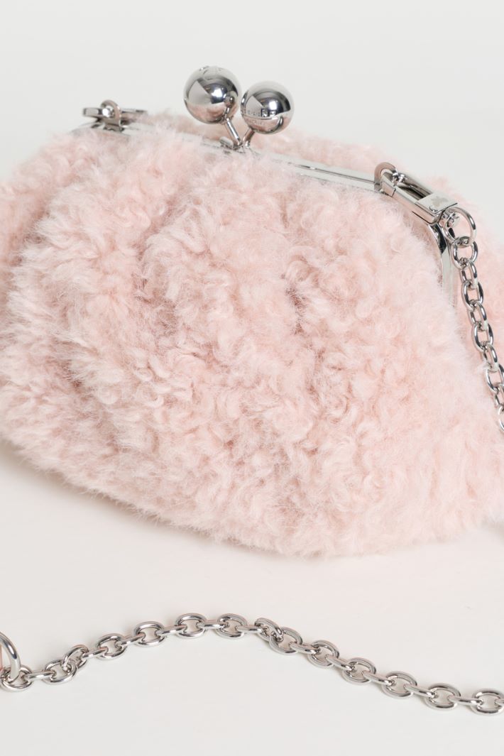 Cosy Fabric Clutch - PINK - Intrend - 4