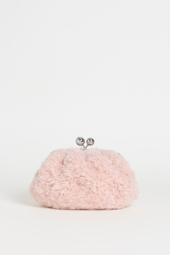 Cosy Fabric Clutch - PINK - Intrend