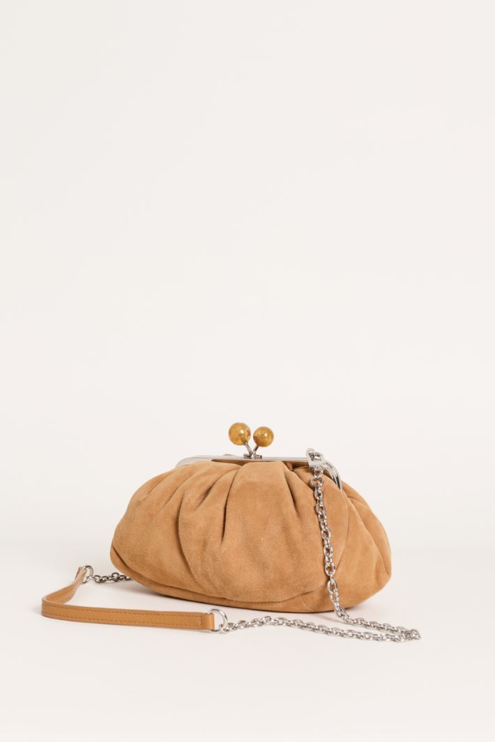 Suede clutch - CAMEL - Intrend - 2