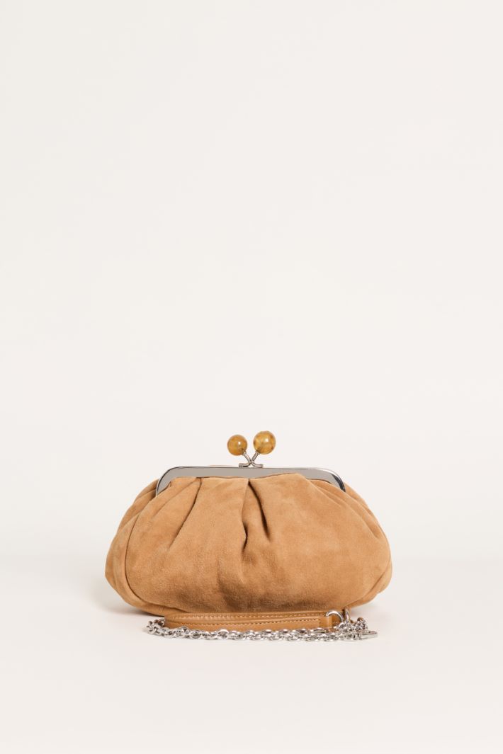 Suede clutch - CAMEL - Intrend - 3