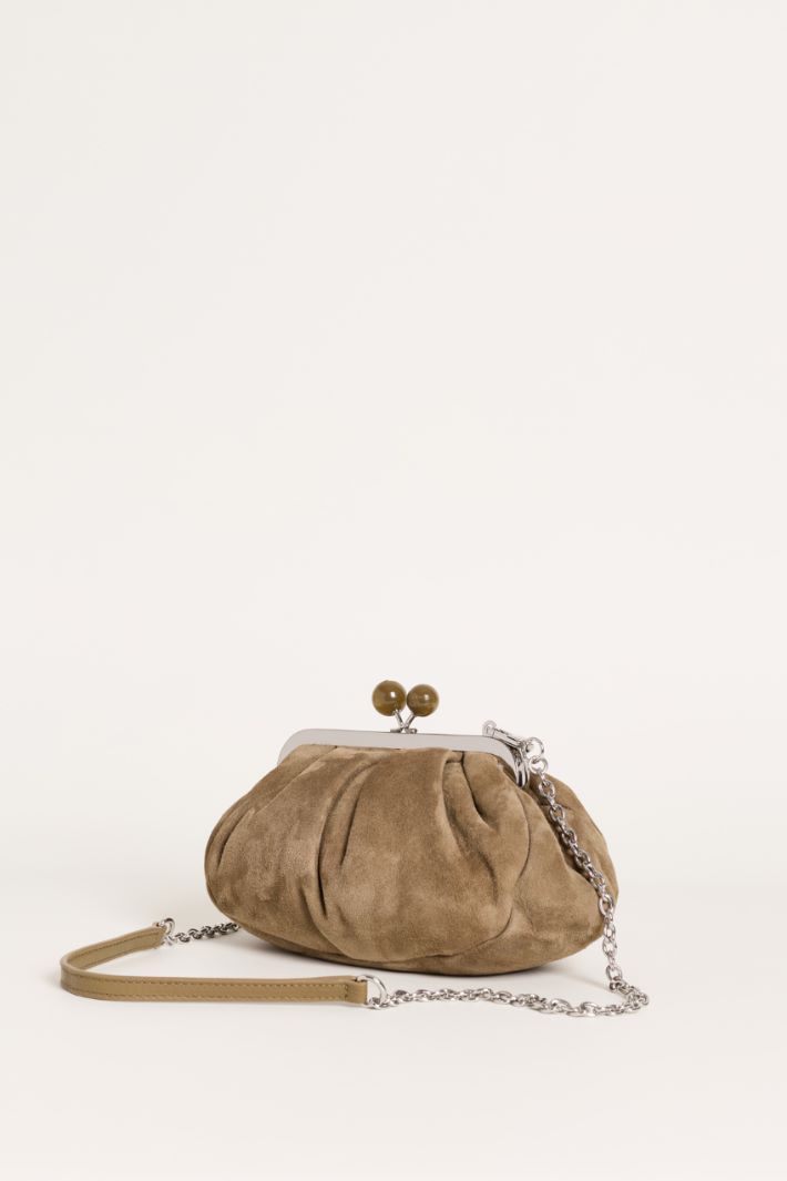 Suede clutch - BROWN - Intrend - 2