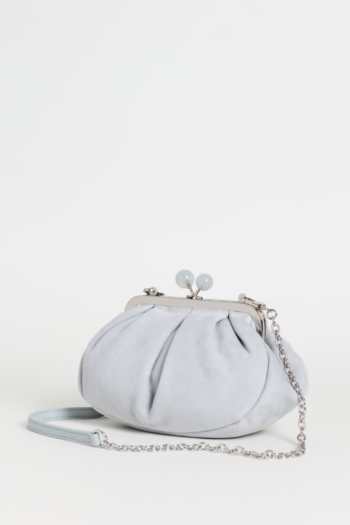 Suede clutch - LIGHT BLUE - Intrend - 2