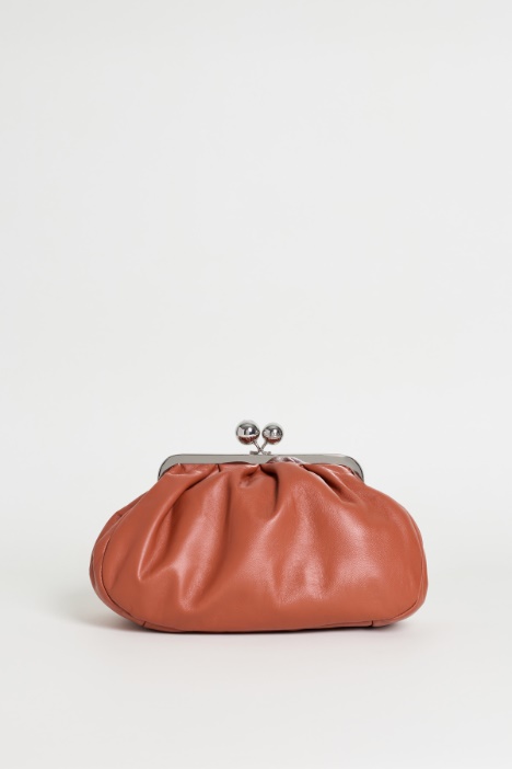 Double-strap leather clutch - Intrend