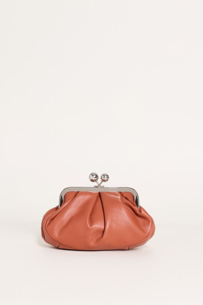 Sphere Clasp Clutch - ORANGE - Intrend