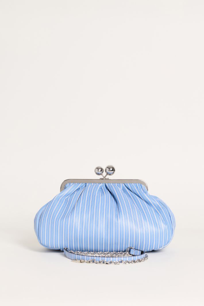 Leather Clutch - LIGHT BLUE - Intrend - 3