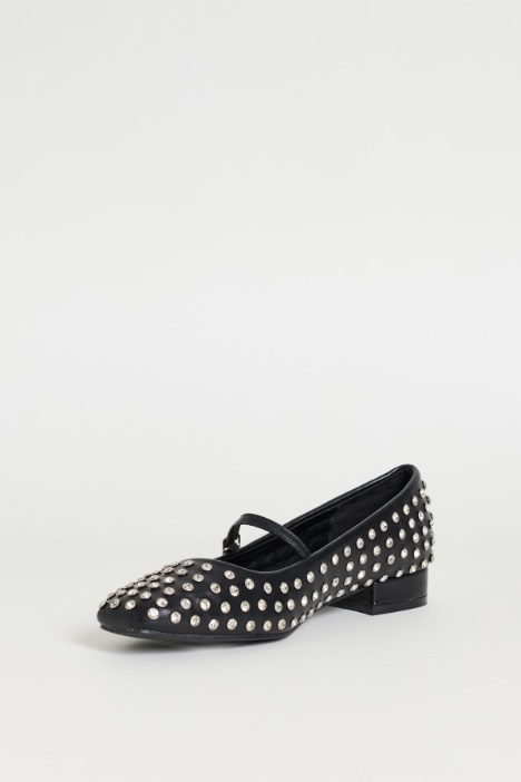 Ballerina con borchie strass